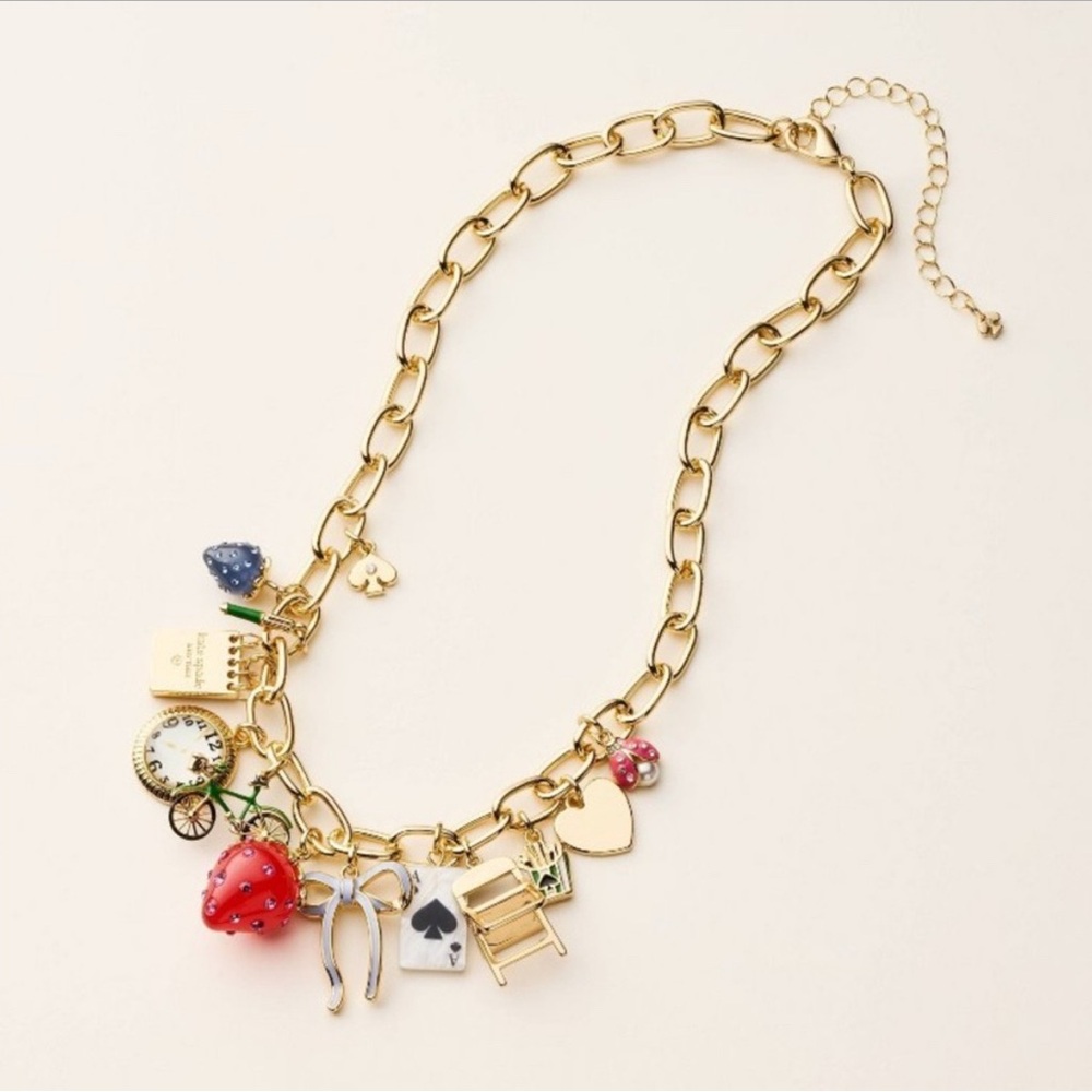 KATE SPADE X Target Gold Chain Charm Necklace Reinventing Nostalgia